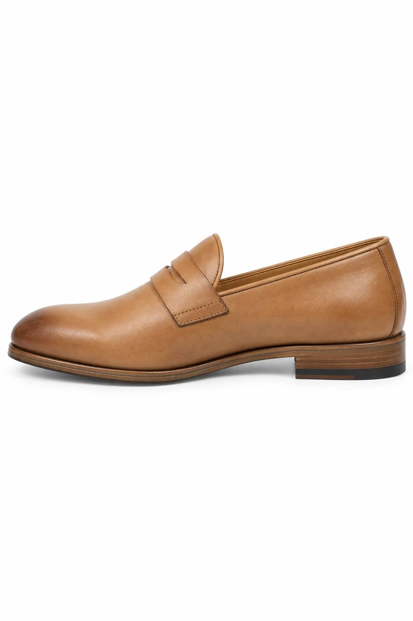 Mocassino Uomo con Fibbia Singola in Pelle