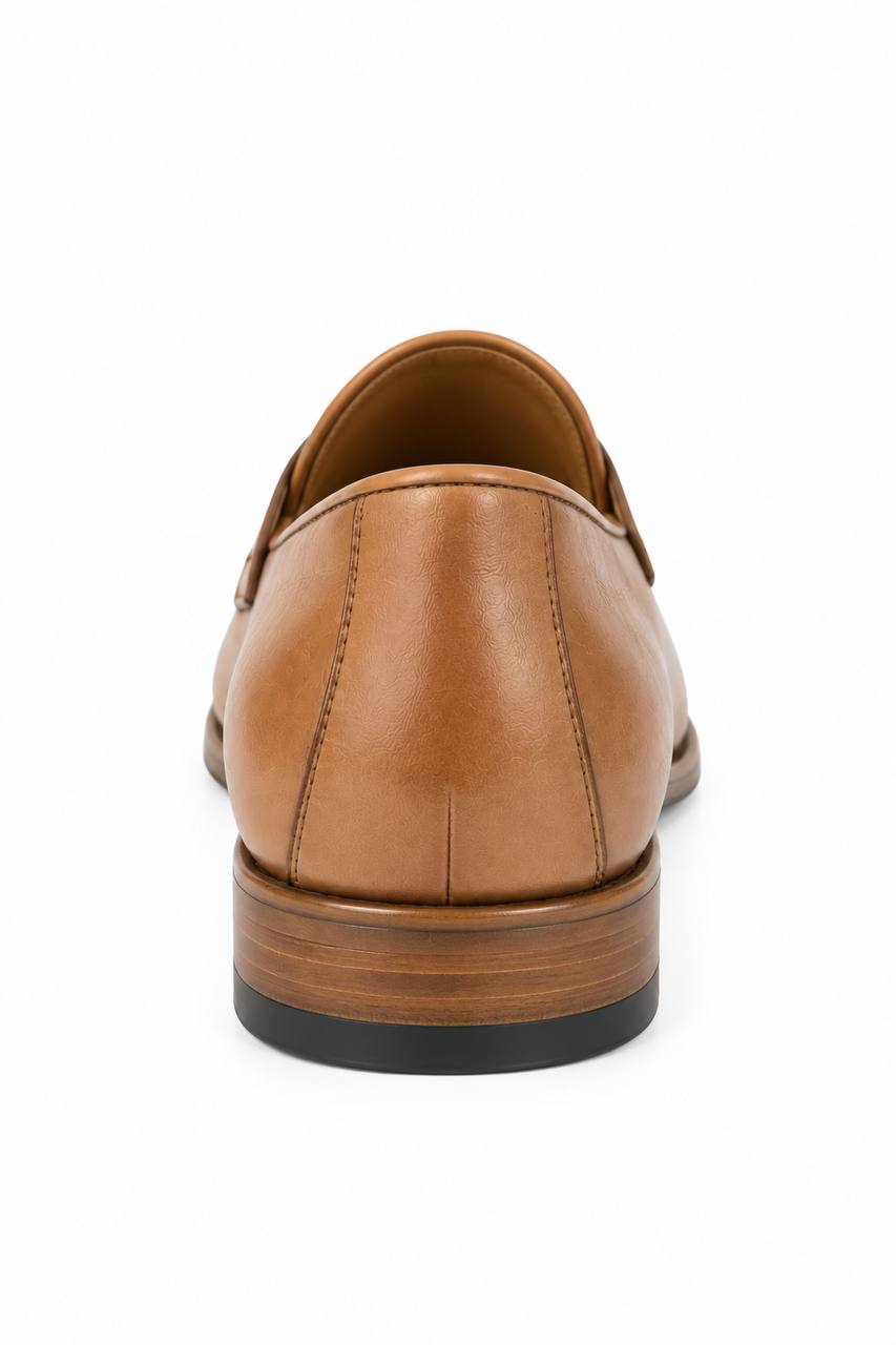 Mocassino Uomo con Fibbia Singola in Pelle