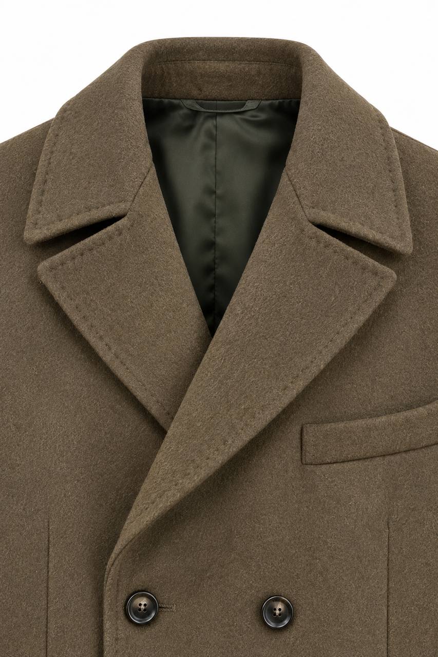 Cappottino Uomo Doppiopetto con Tasconi e Martingala
