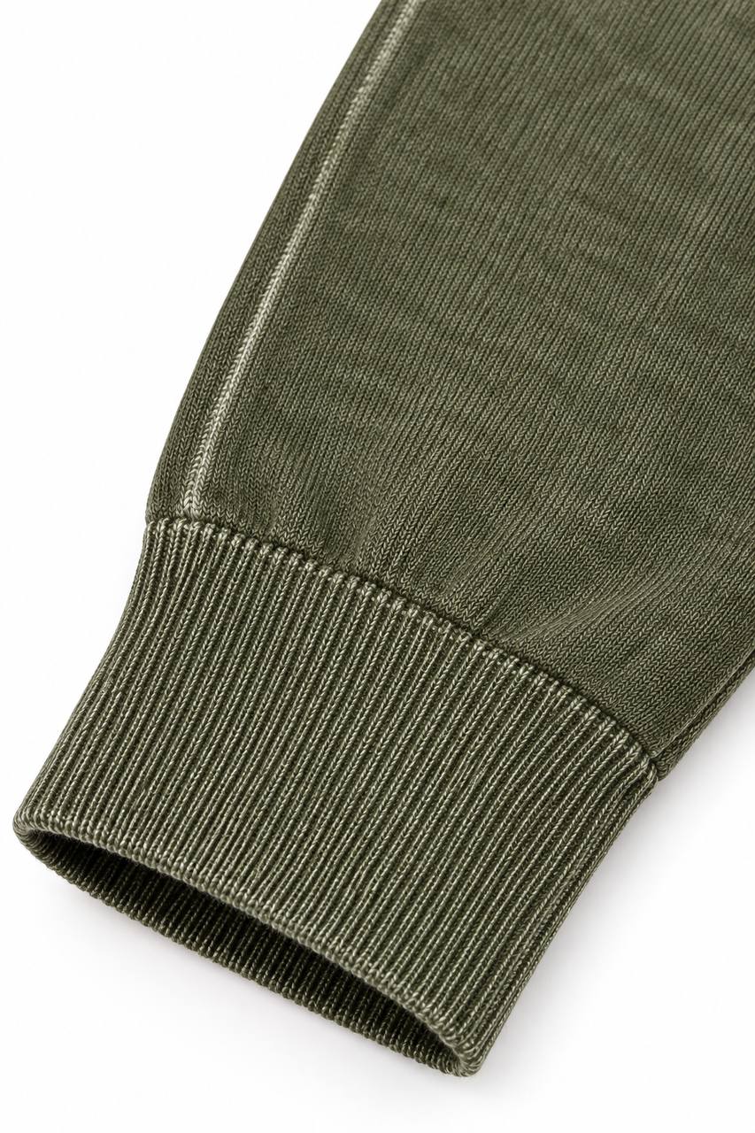 Maglia Uomo Girocollo Basic Effetto Lavato in Lana