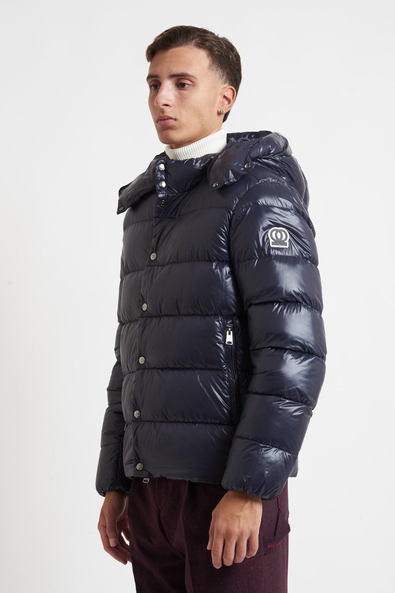 Piumino OOSY Imbottito in Nylon Vera Piuma lucido sy94407 - De Matteo Uomo