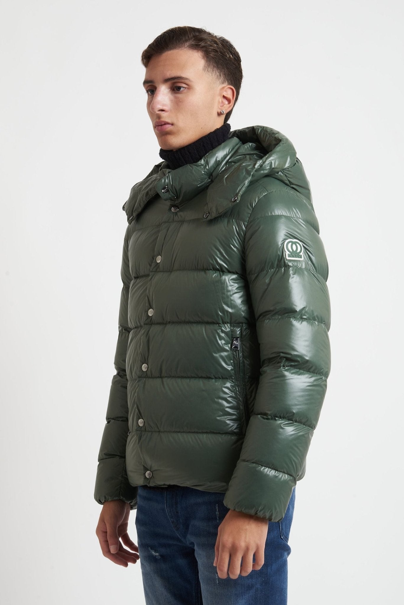 Piumino OOSY Imbottito in Nylon Vera Piuma lucido sy94407 - De Matteo Uomo