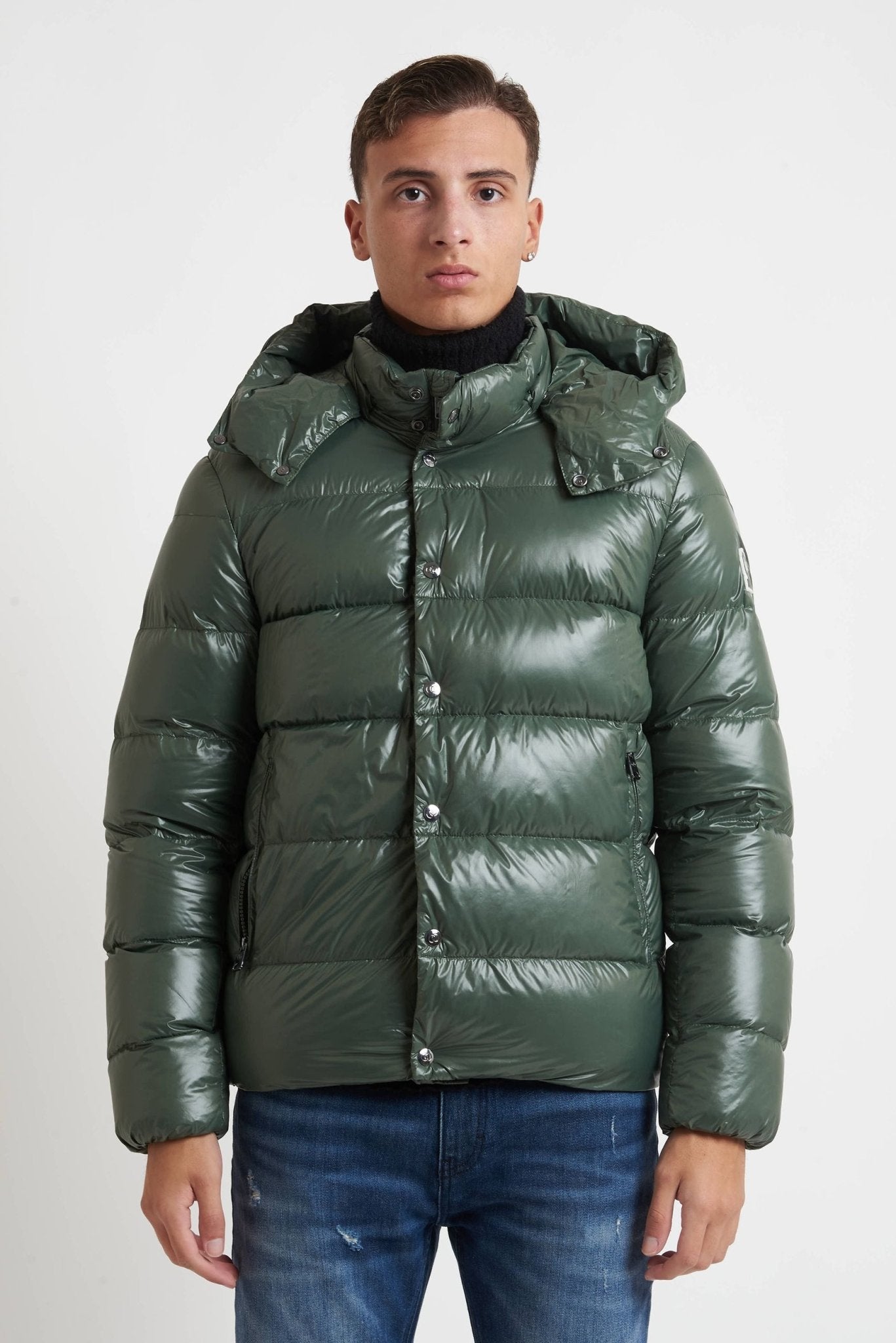 Piumino OOSY Imbottito in Nylon Vera Piuma lucido sy94407 - De Matteo Uomo