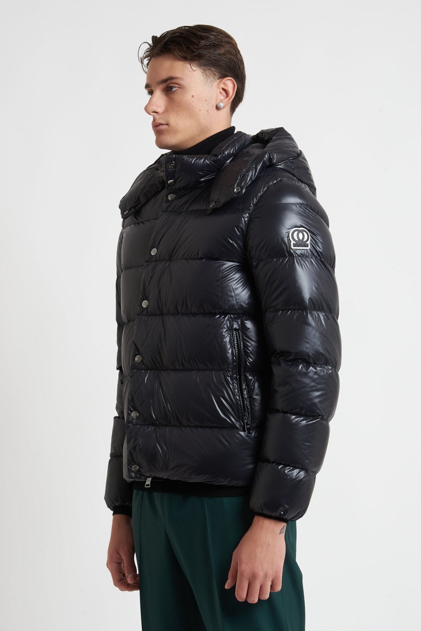 Piumino OOSY Imbottito in Nylon Vera Piuma lucido sy94407 - De Matteo Uomo