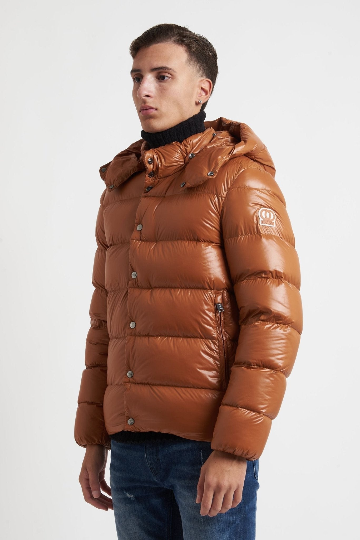 Piumino OOSY Imbottito in Nylon Vera Piuma lucido sy94407 - De Matteo Uomo