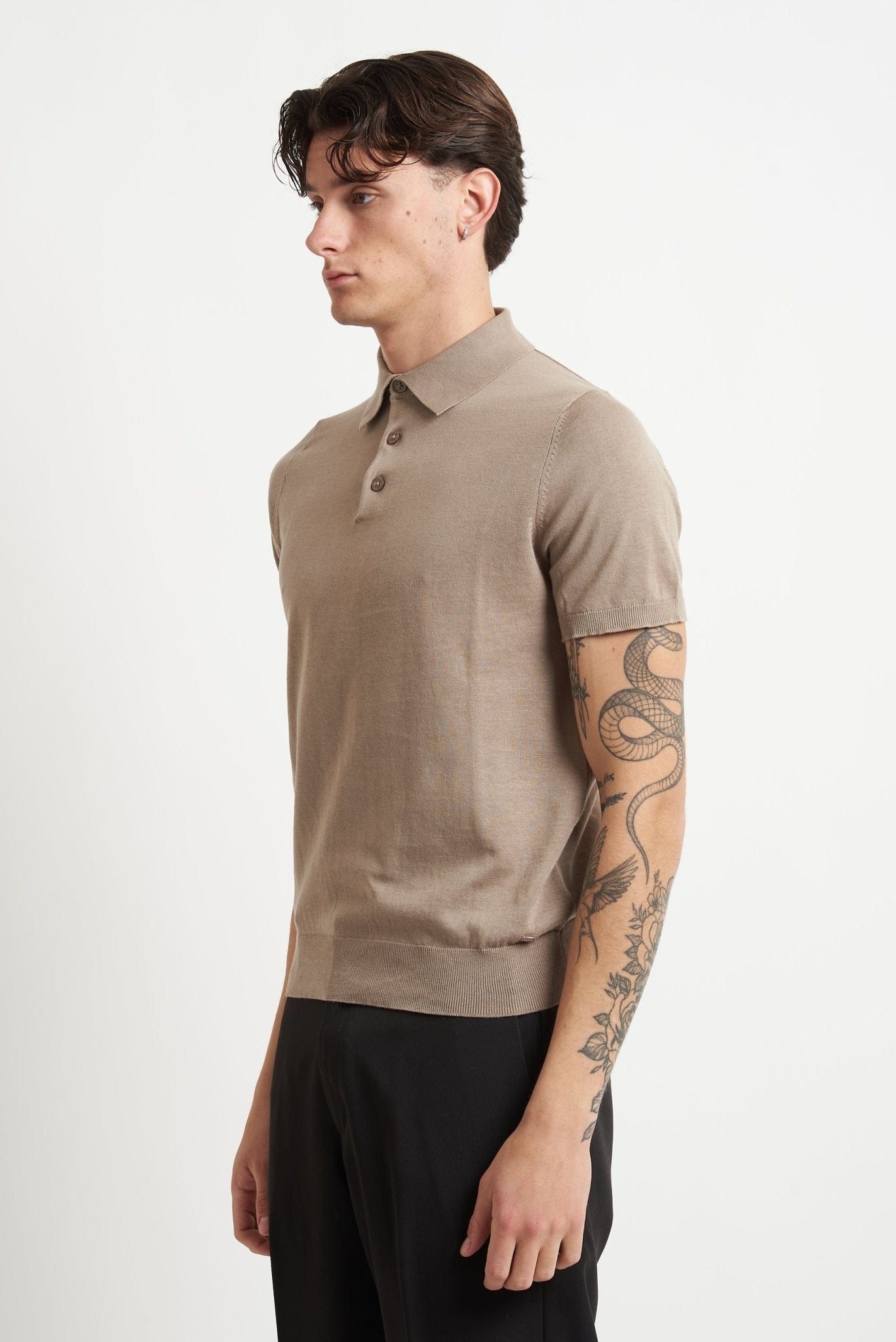 Polo Basic in Cotone con Chiusura a Bottoni - De Matteo Uomo