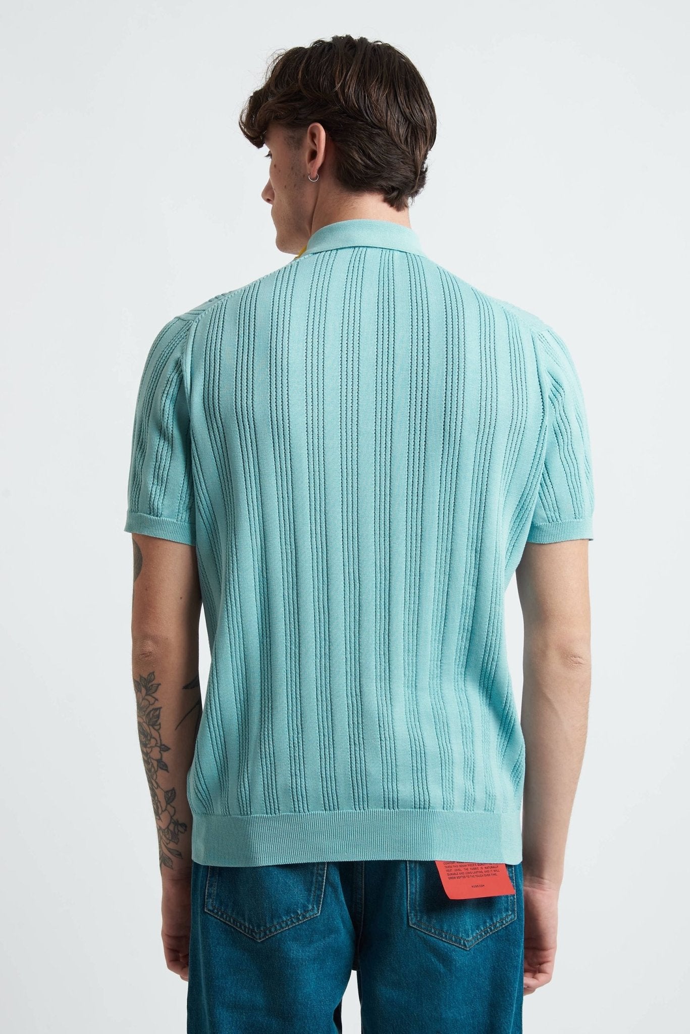 Polo Basic Traforata in Cotone con Bottoni - De Matteo Uomo
