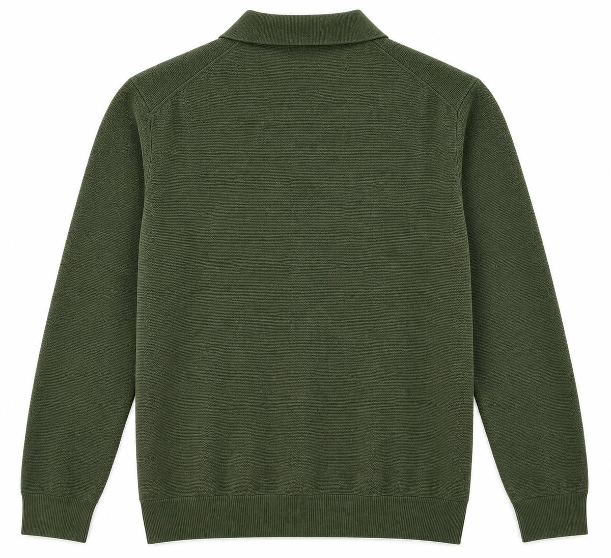 Polo Basic Uomo Verde in Lana - De Matteo Uomo