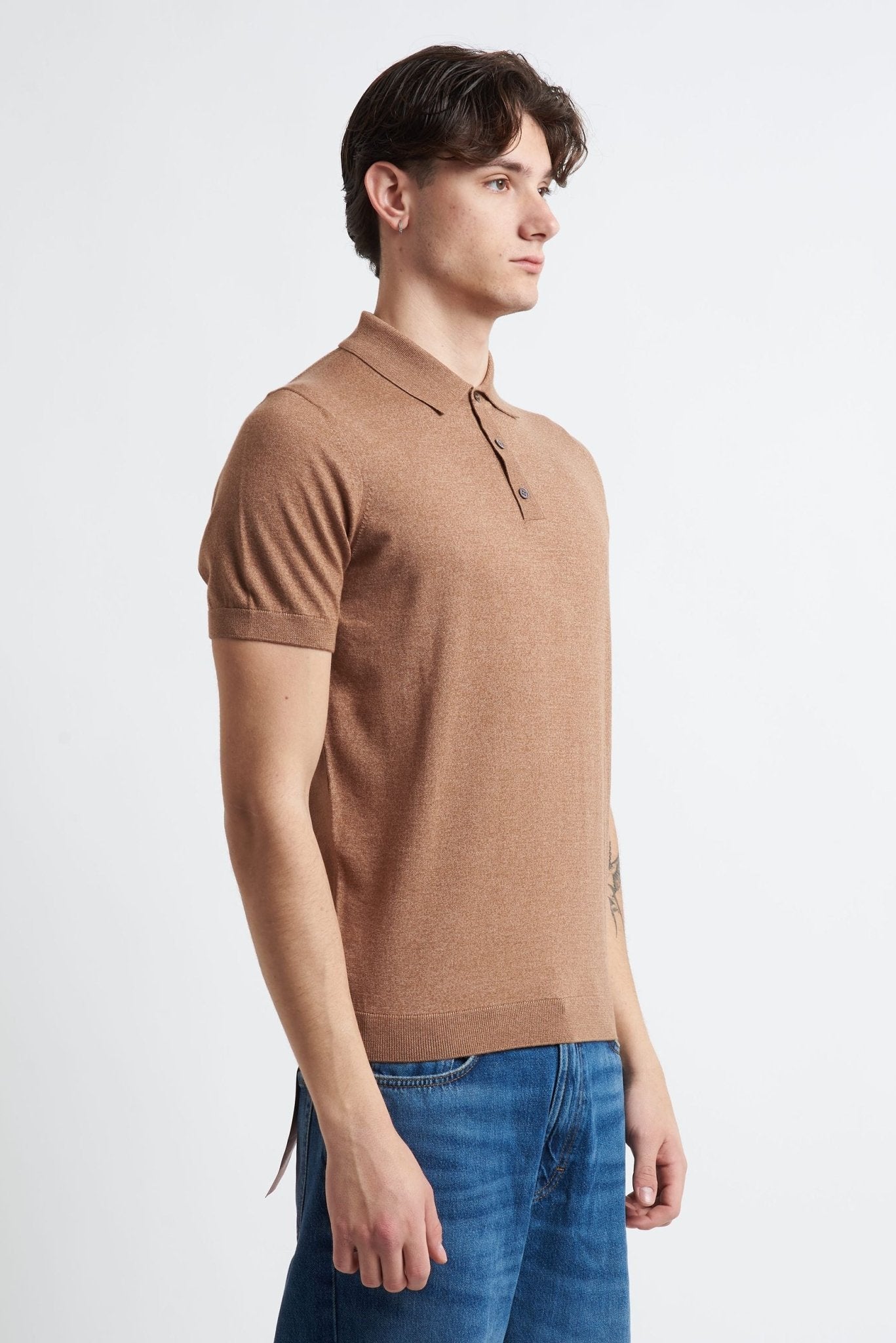 Polo Mezza Manica Basic con Chiusura a Bottoni - De Matteo Uomo