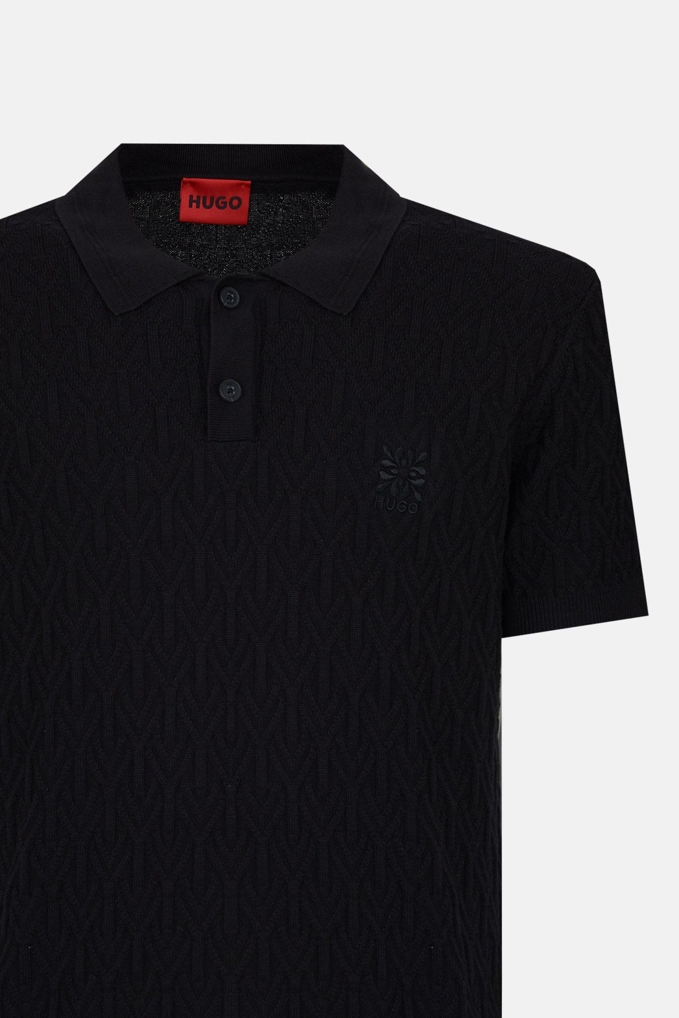 Polo Mezza Manica con Fantasia Tinta su Tinta 7364 - De Matteo Uomo