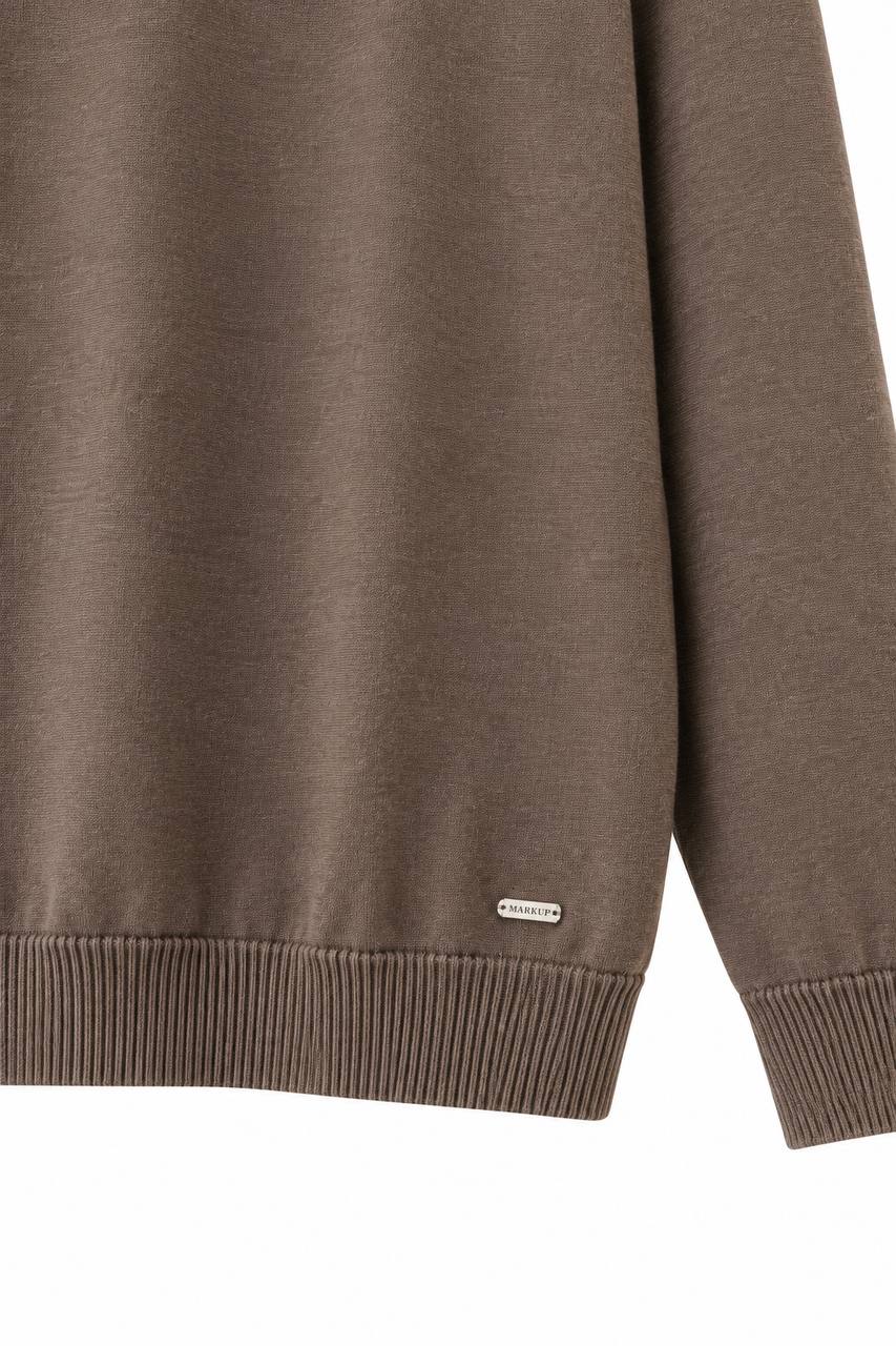Polo Uomo a Manica Lunga Senza Bottoni - De Matteo Uomo
