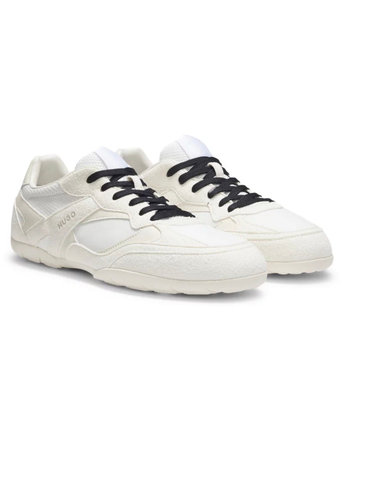 Sneaker Basic HUGO in Pelle con Logo e Suola in Gomma 3553 - De Matteo Uomo