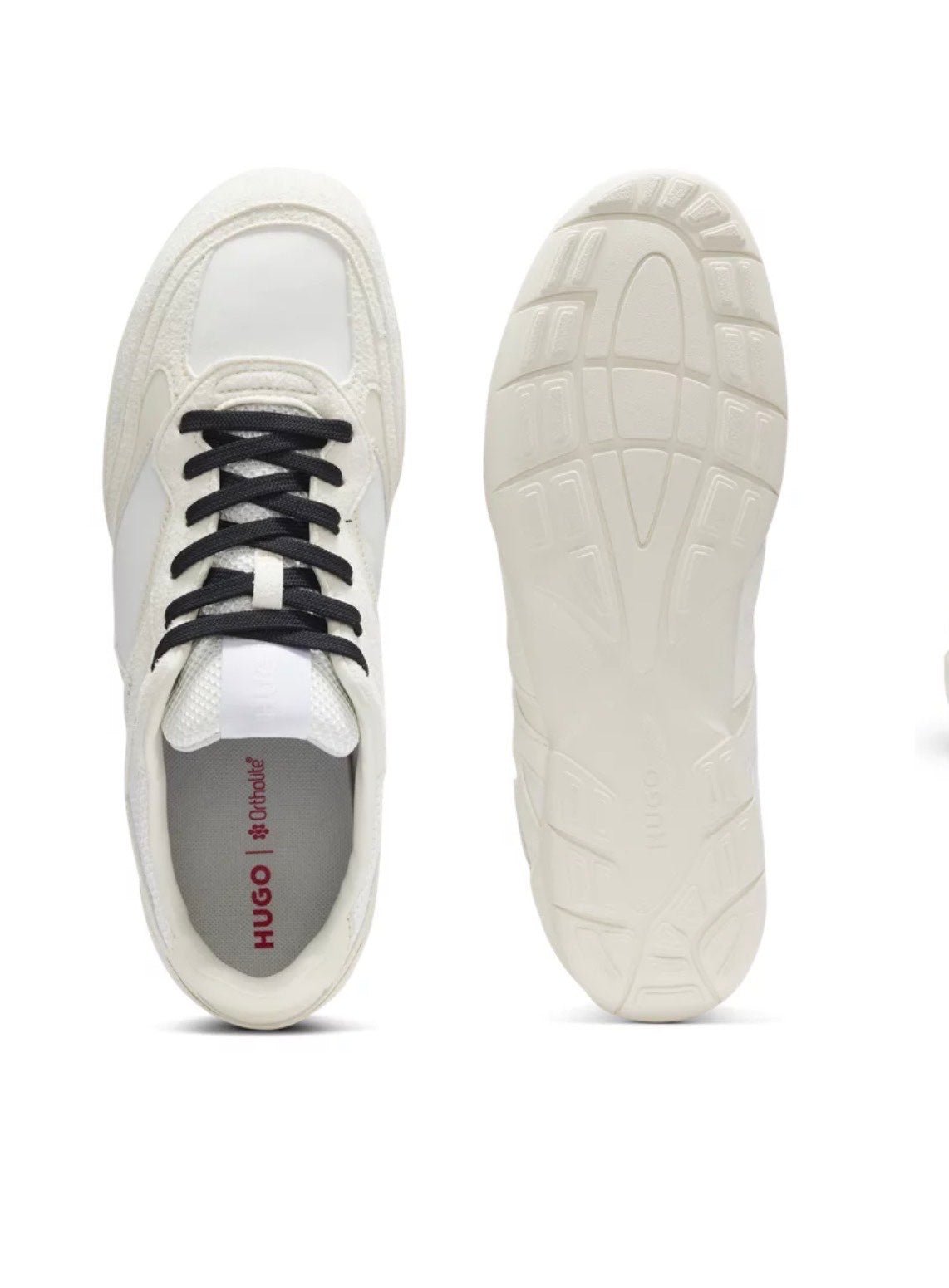 Sneaker Basic HUGO in Pelle con Logo e Suola in Gomma 3553 - De Matteo Uomo
