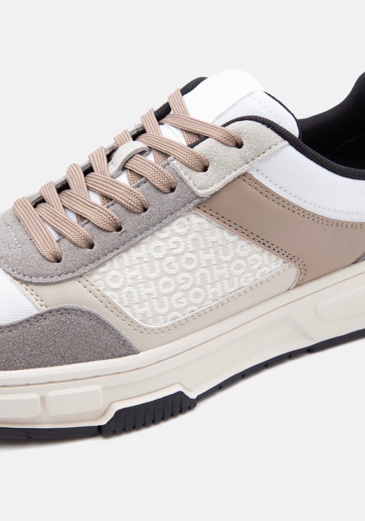 Sneaker Basic HUGO in Pelle con Logo e Suola in Gomma 3588 - De Matteo Uomo