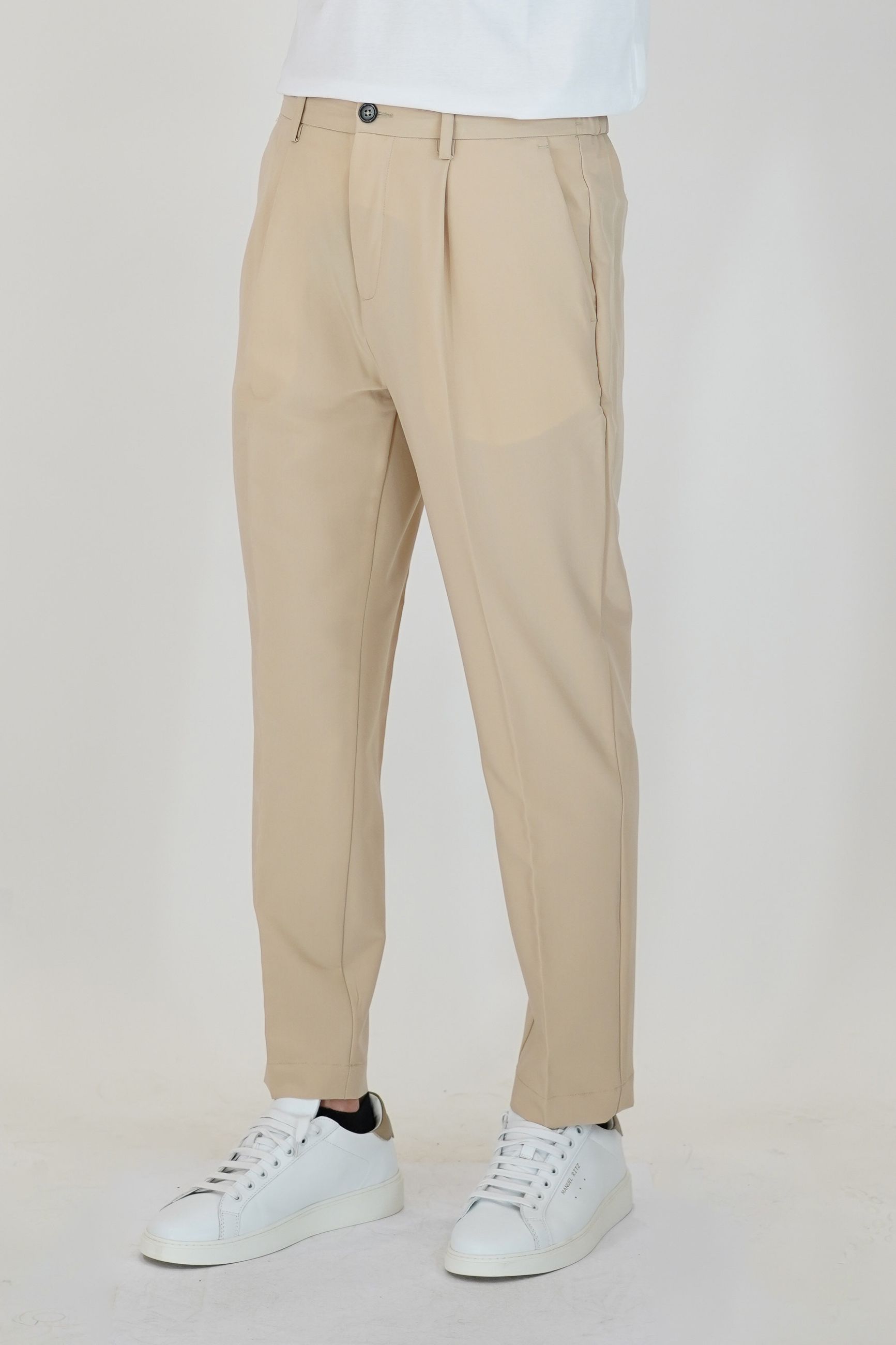 Pantalone Jogging con Pence, Tasche America e Vita Elasticizzata