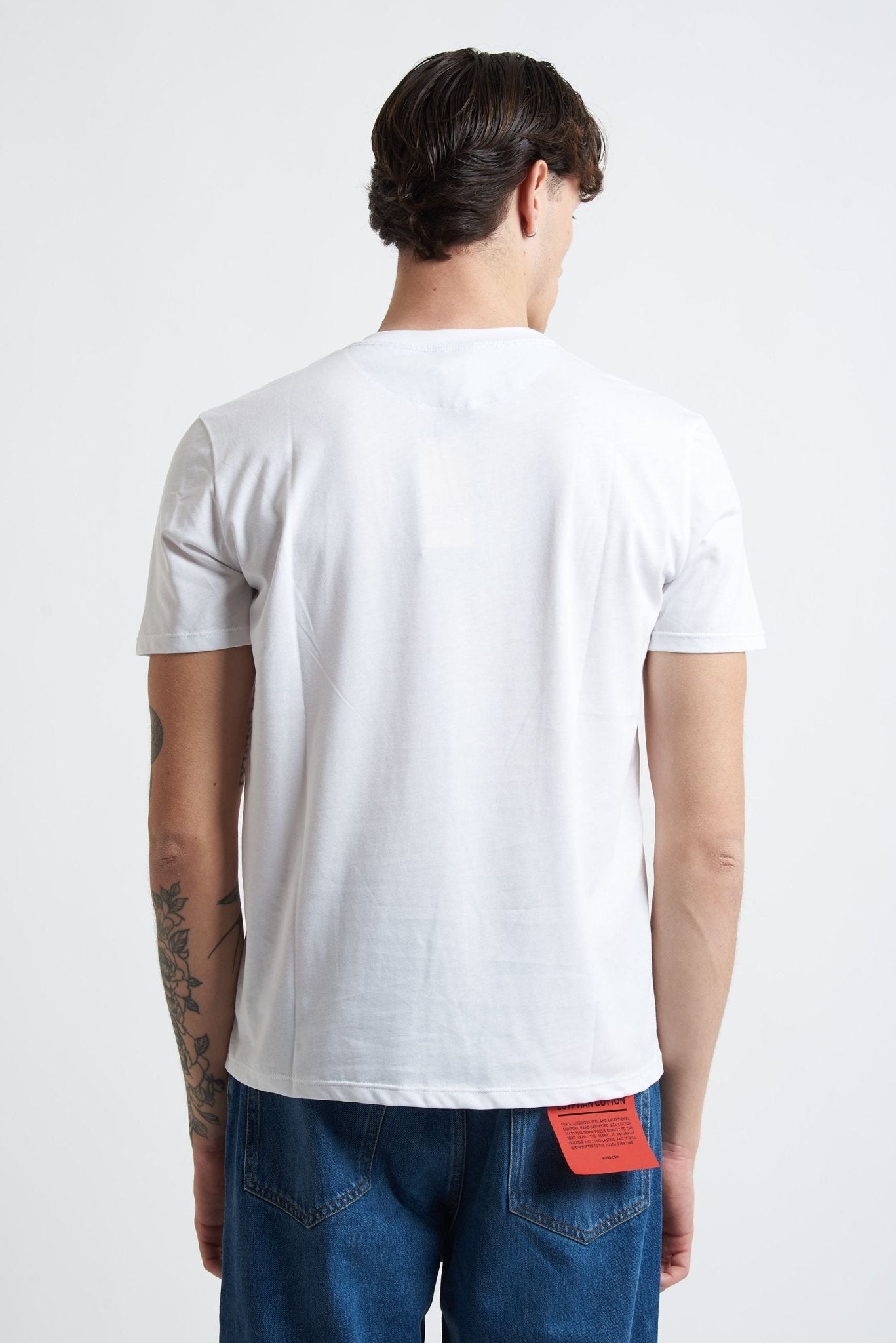 T-shirt in Cotone con Stampa Frontale - De Matteo Uomo