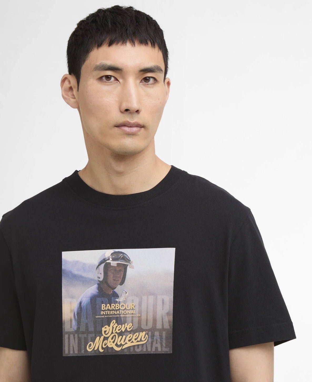 T-shirt in Cotone con Stampa Frontale Basic bk11. - De Matteo Uomo