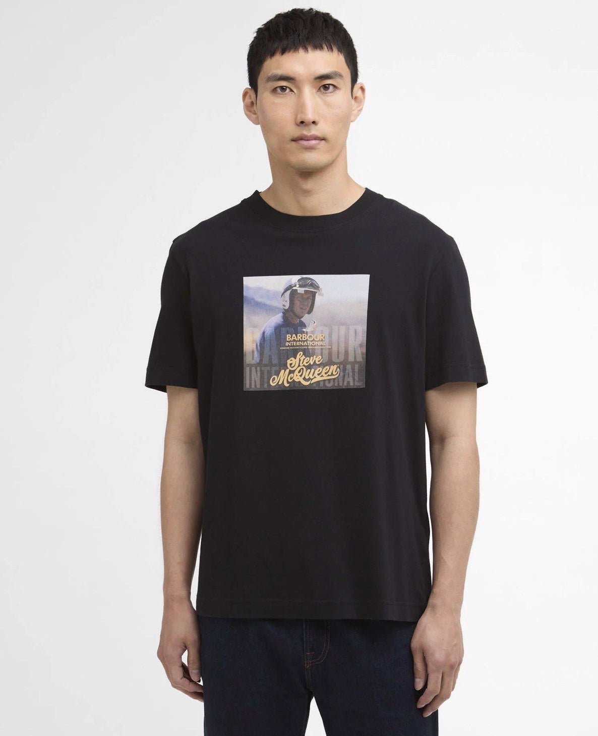 T-shirt in Cotone con Stampa Frontale Basic bk11. - De Matteo Uomo