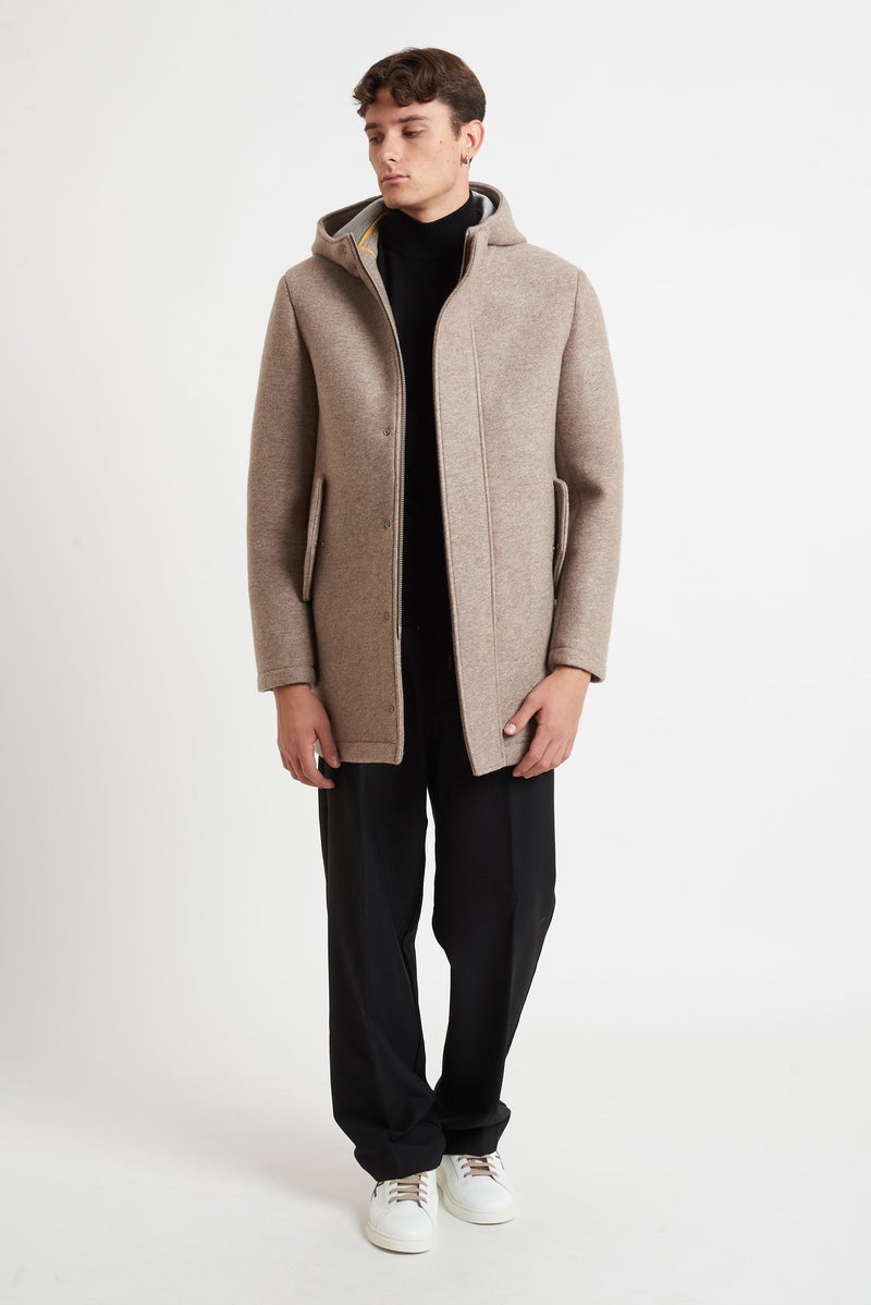 manuel ritz Parka Uomo con Cappuccio Fisso – Chiusura Bottoni e Cerniera 3732h8317c 243806 25